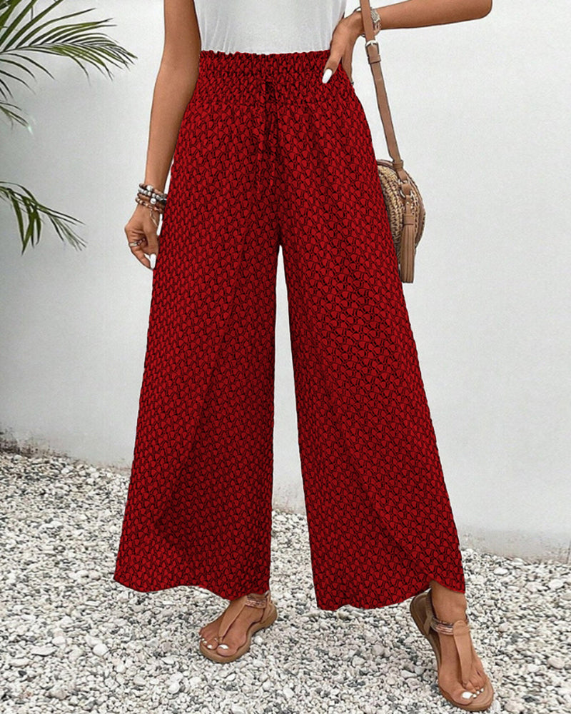 SUZY | Women's Pants with Geometric Print-5