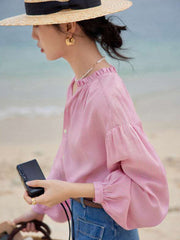 ELEANOR | Classic Crew Neck Striped Top-3