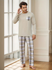 Elevate Your Comfort: WILLIAM Men's Luxe Pajama Set-2