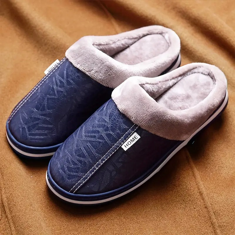 Chaussons d'intérieur pour hommes avec doublure chaude | Confortables et antidérapants
