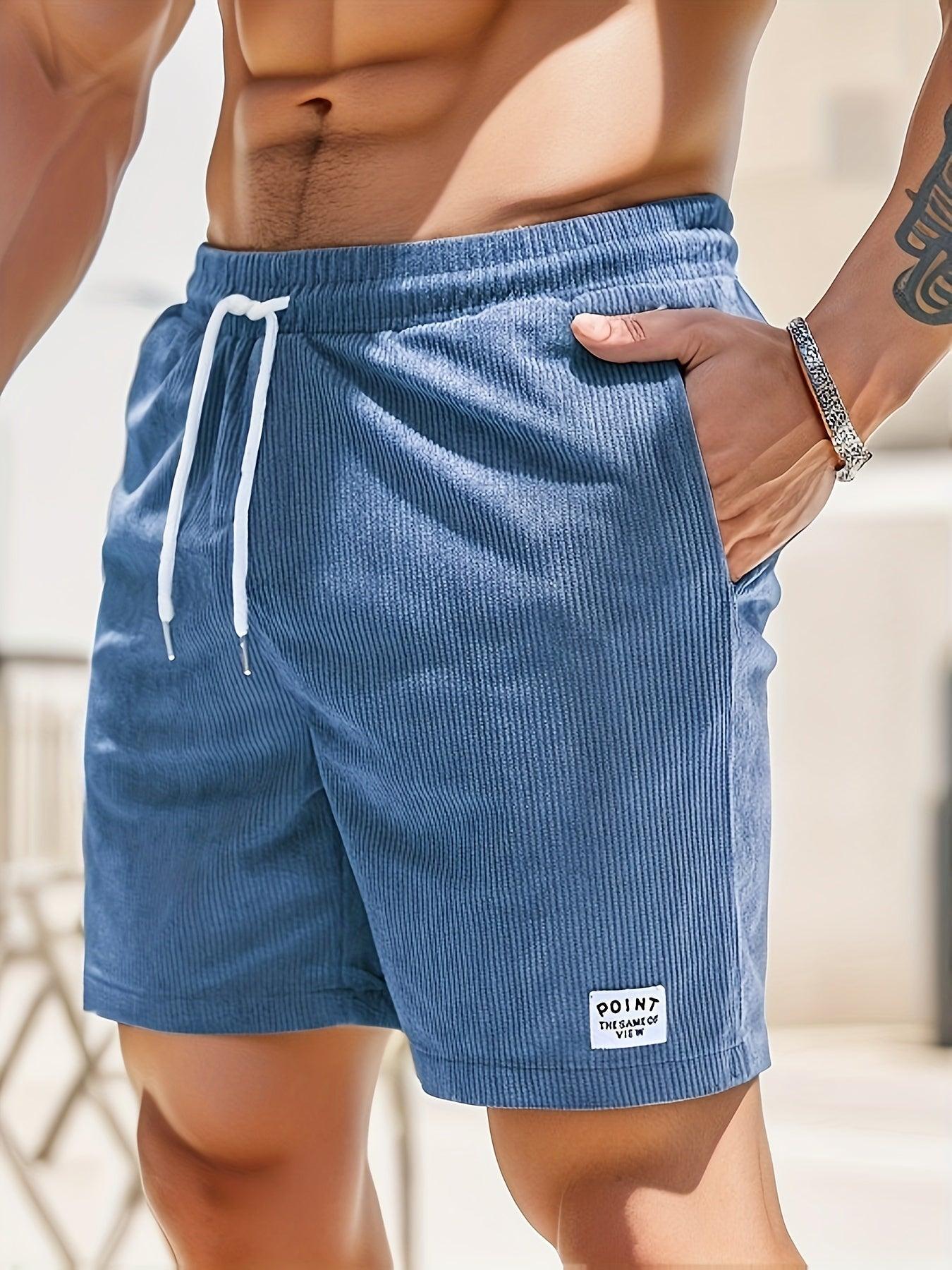 Men’s Casual Shorts - Elastic Waistband - Lightweight Breathable Fabric - Drawstring Fit-2