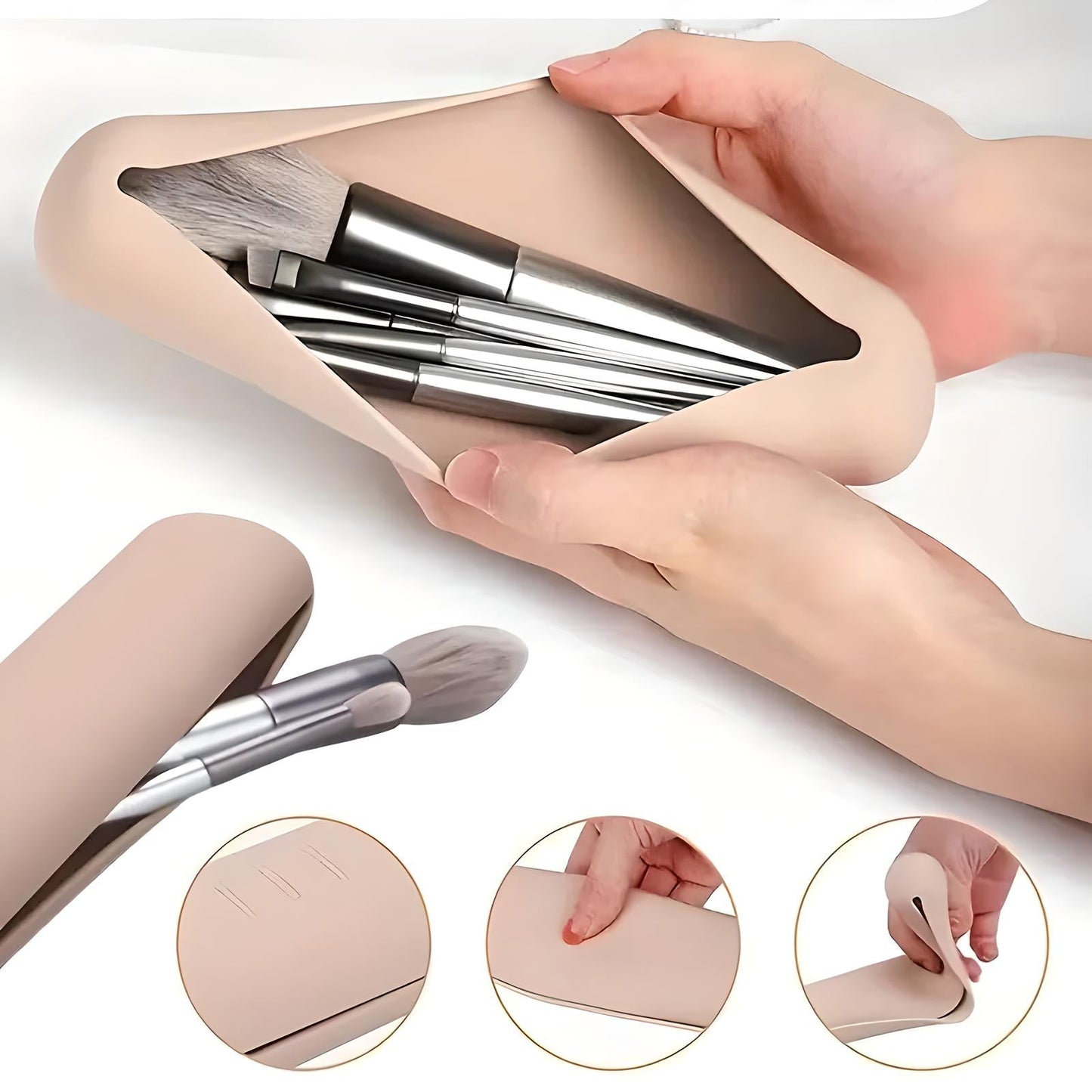 Isla | 3-piece Makeup Brush Case Set 5