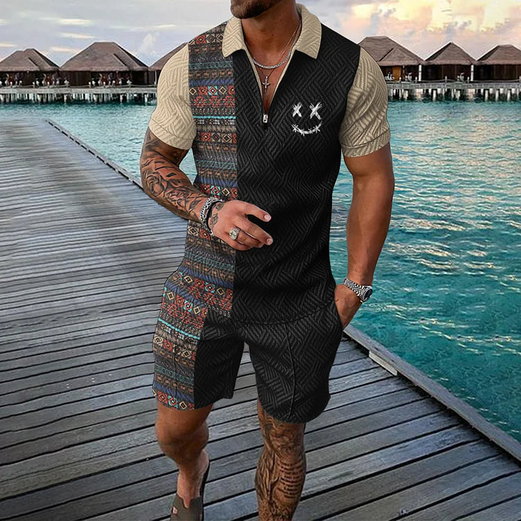 CALVIN | Polo Shirt With Shorts Set-2