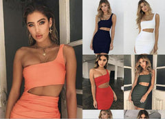 Metropolitan Ein-Schulter-Kleid