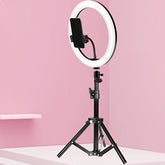 10 -Coll -LED ring light with adjustable tripod and telephone holder -ideal for make -up, photography and vlogging 0