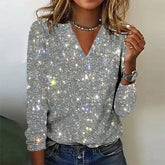 ELOISE | Dazzling V-Neck Top-1
