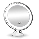 10x Magnifying LED Vanity Mirror 360° Rotation with Lights-1