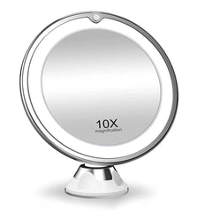 10x Magnifying LED Vanity Mirror 360° Rotation with Lights-1