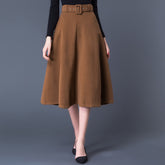 Klassischer A-Linien Rock aus Wollmischung