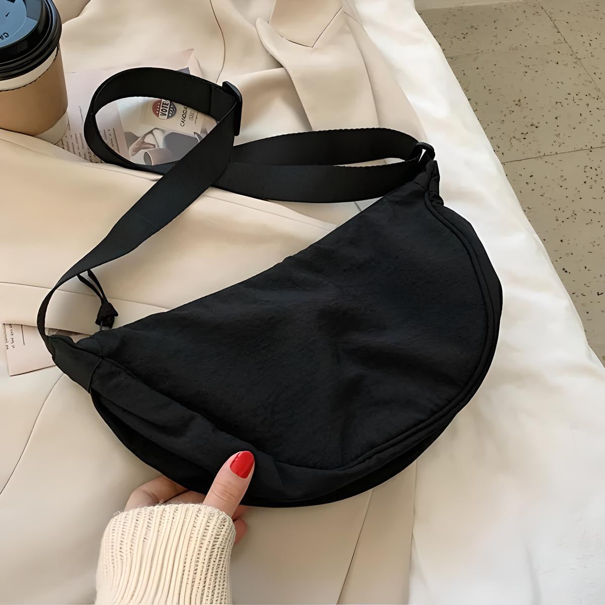 Chic Violet Dumpling Crossbody Bag for Women 6