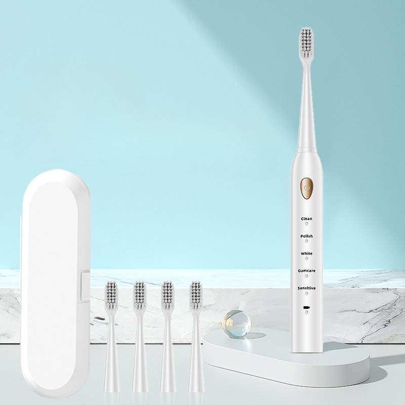 Variant image for B-1 White with 4 brush heads + travel case