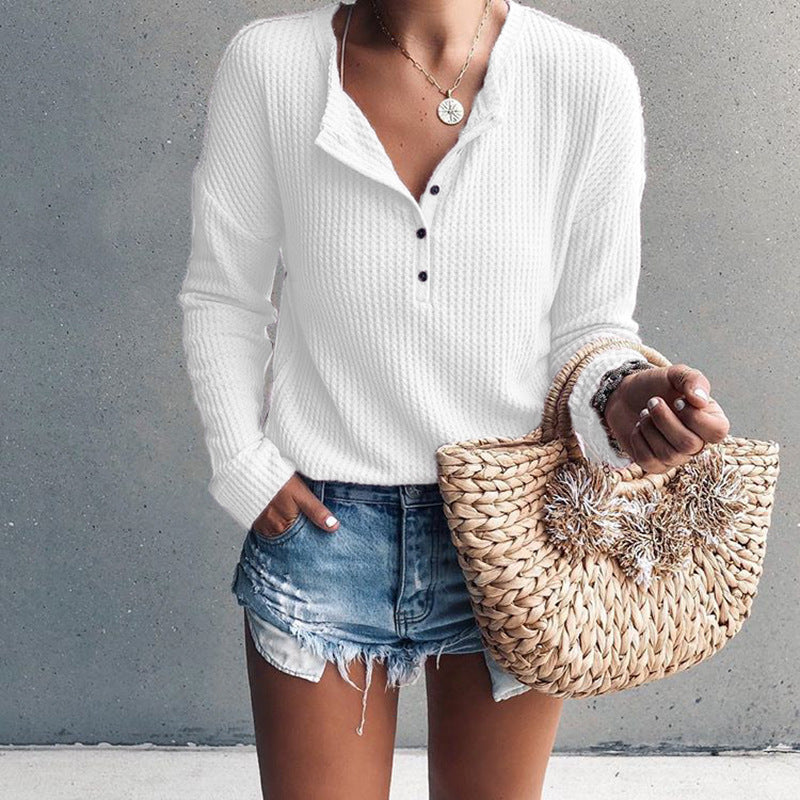 Estrella | Flattering Fit V-Neck Shirts-2