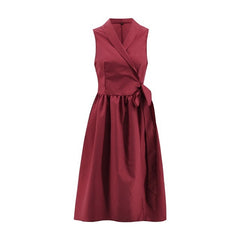 VICTOIRE - Elegantes Wickelkleid mit Flair in Midi-Länge