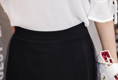 OL Style Irregular Hem Pencil Skirt