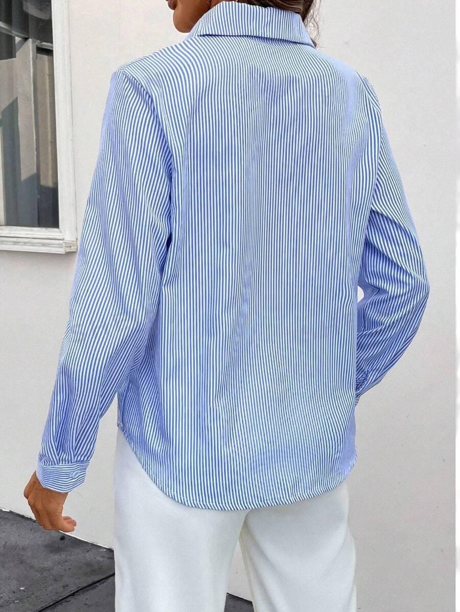 Kendra | Versatile Classic Striped Blouse-2