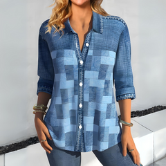 PENELOPE | Stylish Checked Women's Top-4