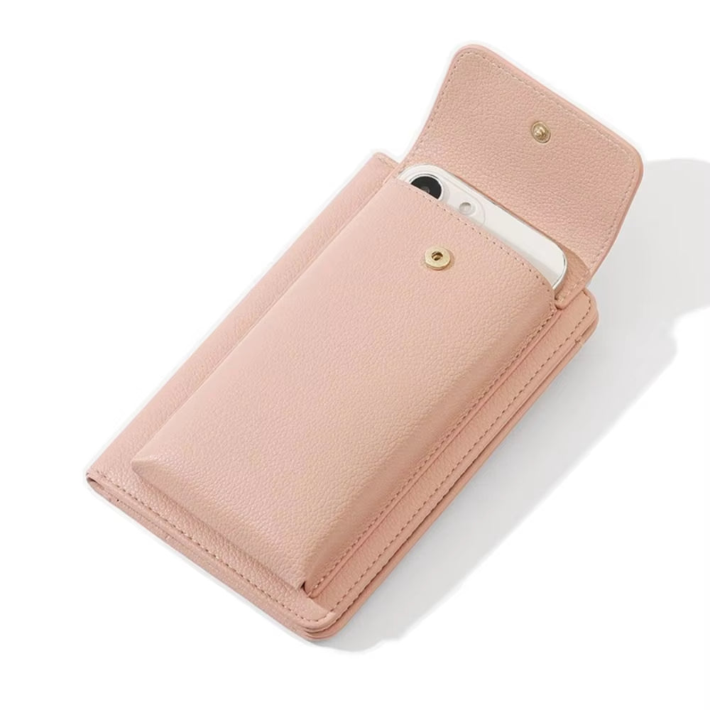 Perle | Lightweight PU Passport Holder with Removable Shoulder Strap 6