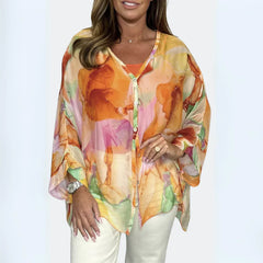 Melanie | Flowy Floral Blouse-2