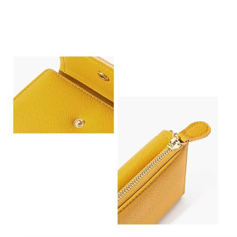 Araceli | Short Mini Travel Wallet with Snap Button Closure 5