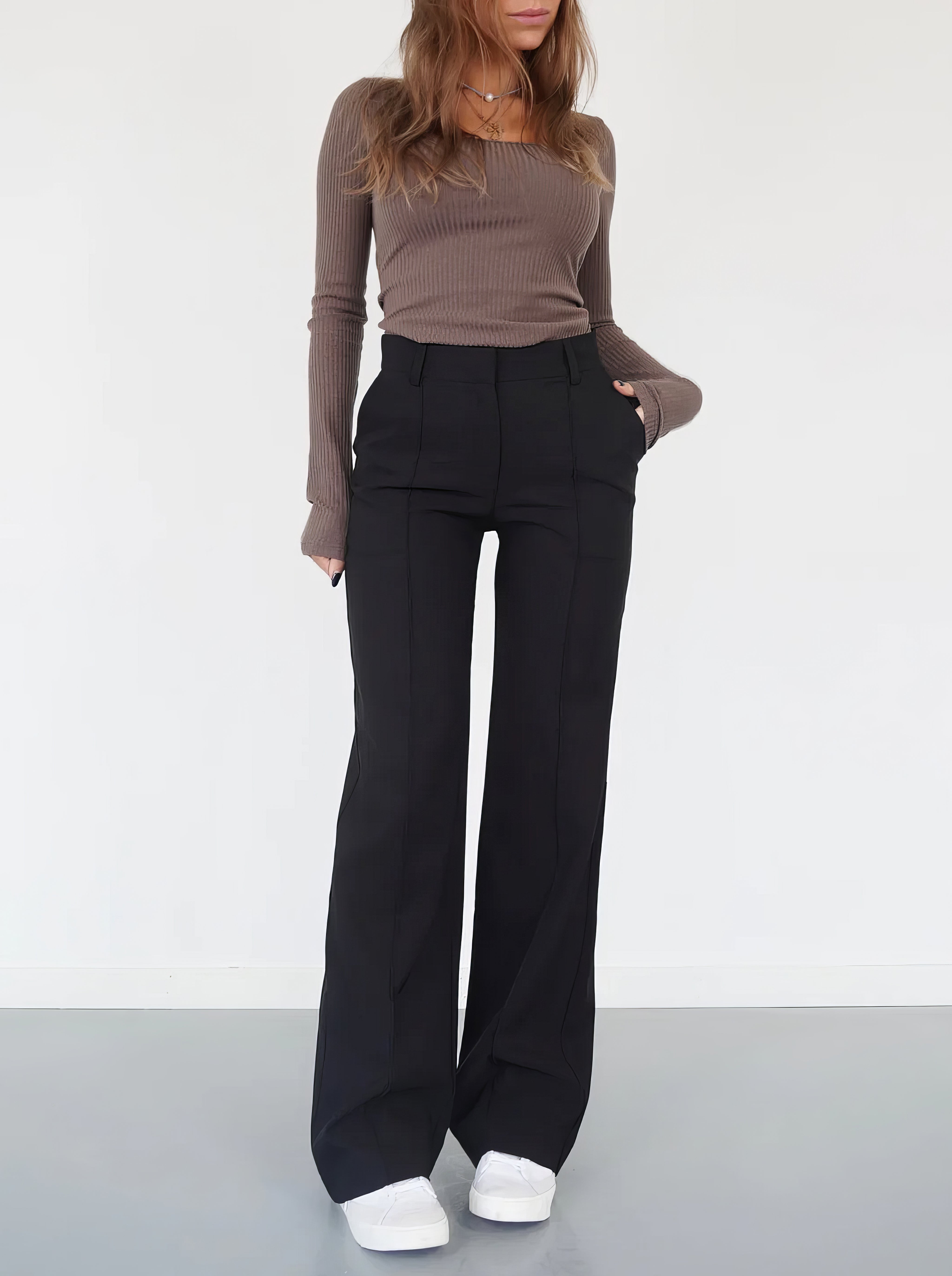 AMY | Wide Chic Trousers Women-1