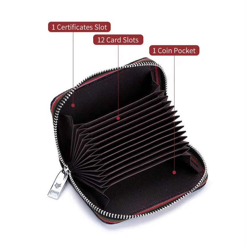 Maisy | RFID-blocking zip travel wallet made of faux leather 4