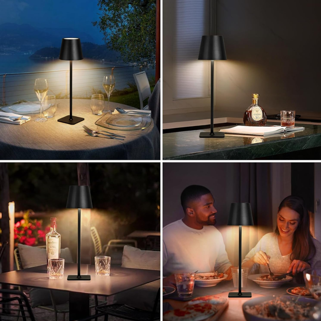 NORDIA | Kabellose wiederaufladbare Tischlampe