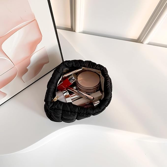 Sophie | Quilted Cosmetic Makeup Clutch with Zipper 4
