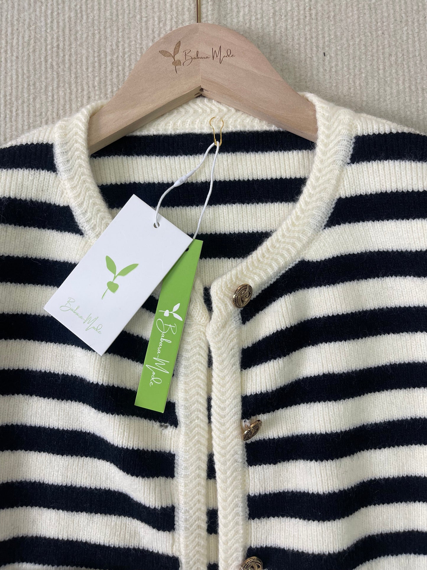 MYLAH | Elegant Striped Cardigan-5
