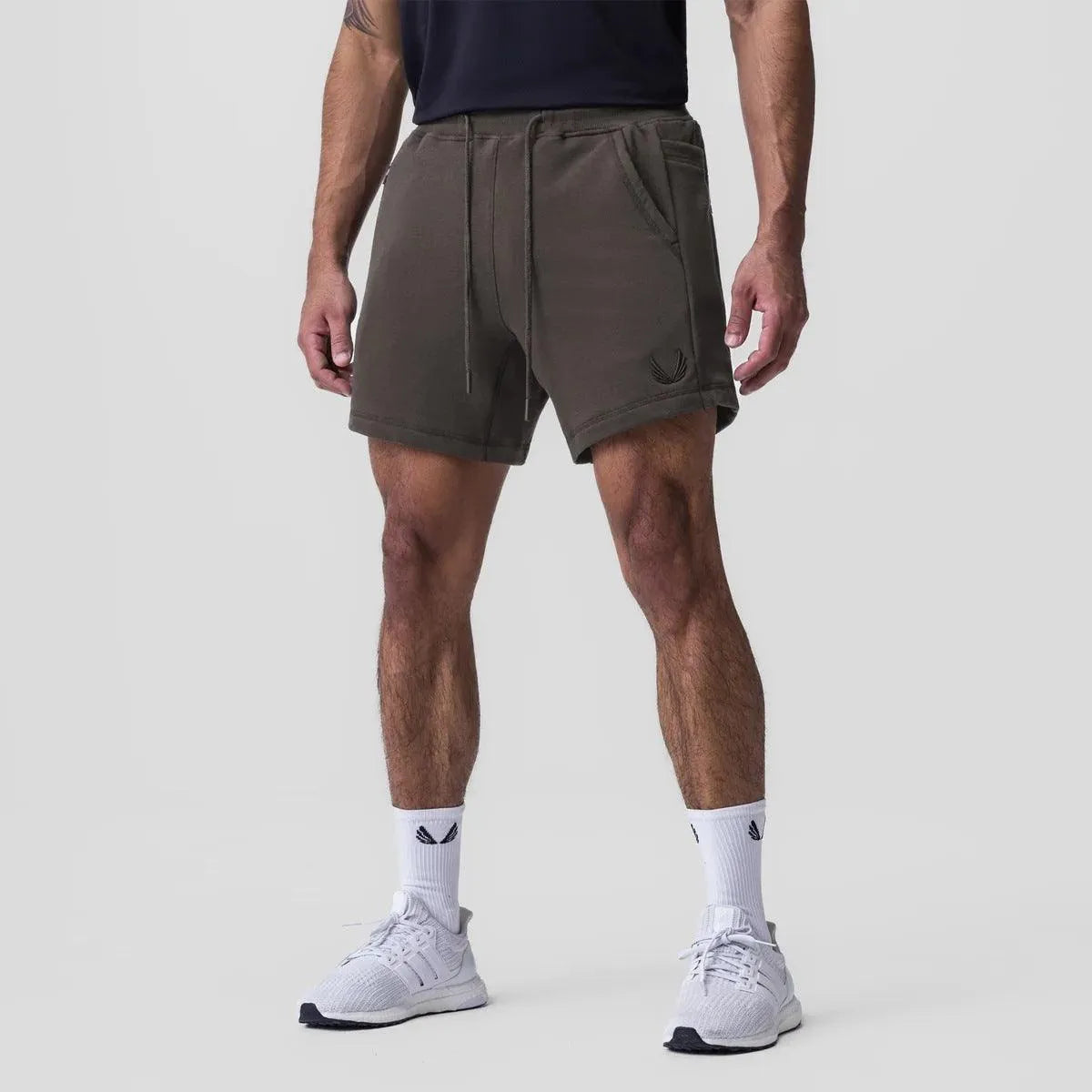 Men’s Athletic Shorts - Breathable Fabric - Elastic Waistband - Side Pockets - Sport & Casual-4