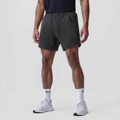 Men’s Athletic Shorts - Breathable Fabric - Elastic Waistband - Side Pockets - Sport & Casual-2