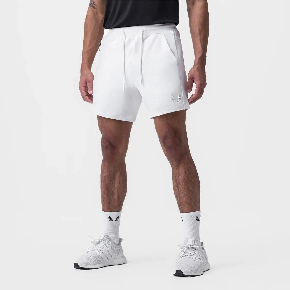 Men’s Athletic Shorts - Breathable Fabric - Elastic Waistband - Side Pockets - Sport & Casual-5