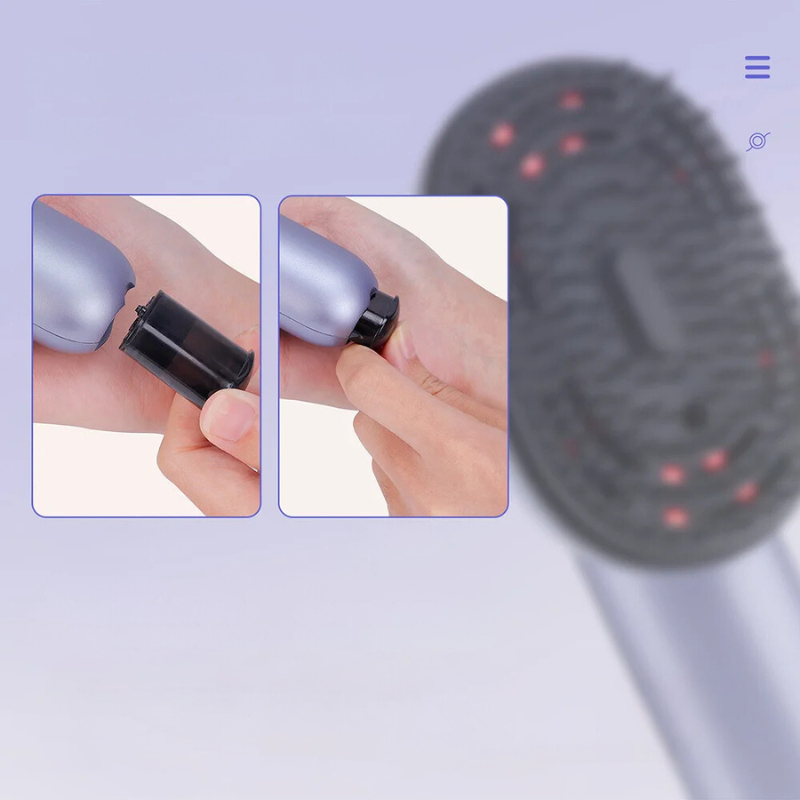 GlowSpray Comb - Head Massager with Vibration & Hair Oil Applicator-3
