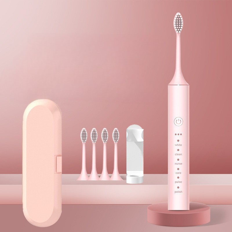 Variant image for X3 pink with 4 brush heads