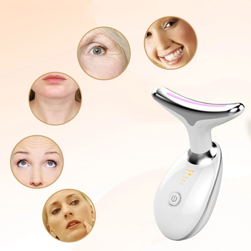 AgeDefy - EMS Neck & Face Lifting Massager with Skin Tightening LED Therapy-3