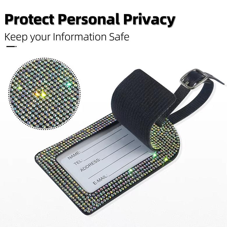 Lottie | Glittering Passport Holder & Luggage Tag Set 4