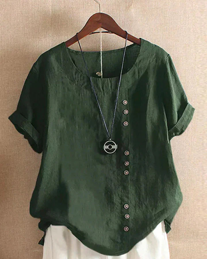 KELLYS | Short-sleeved Blouse with Round Neckline-6