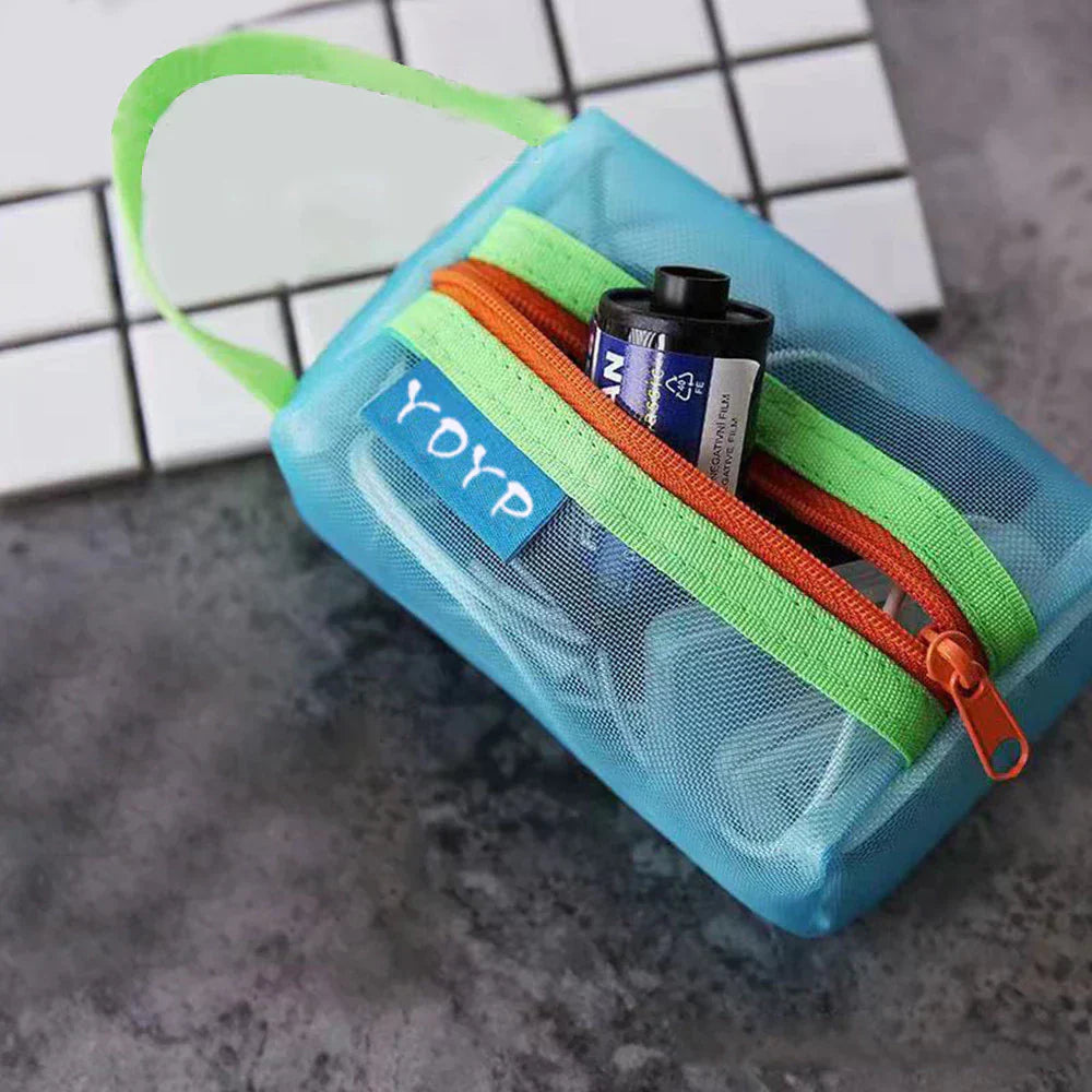 Raina | Transparent Colored Mesh Makeup Bag 6