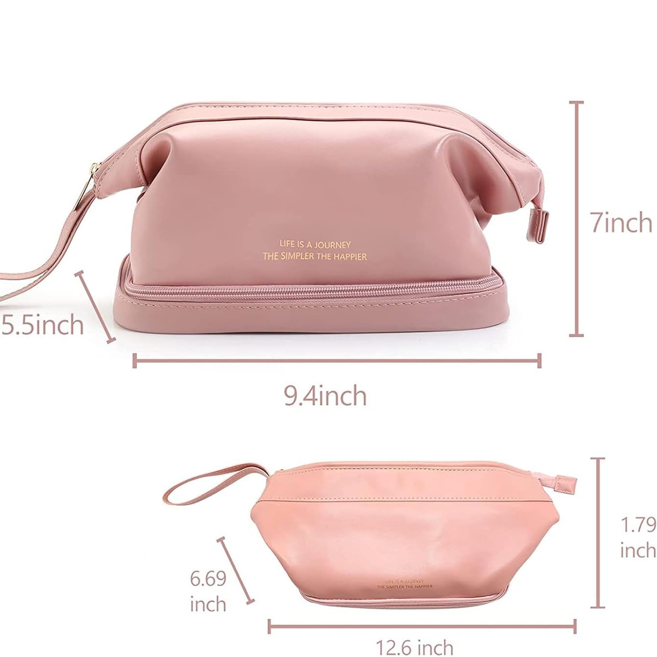 Ava | Stylish and Spacious Makeup Storage Bag 5