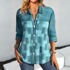 PENELOPE | Stylish Checked Women's Top-2