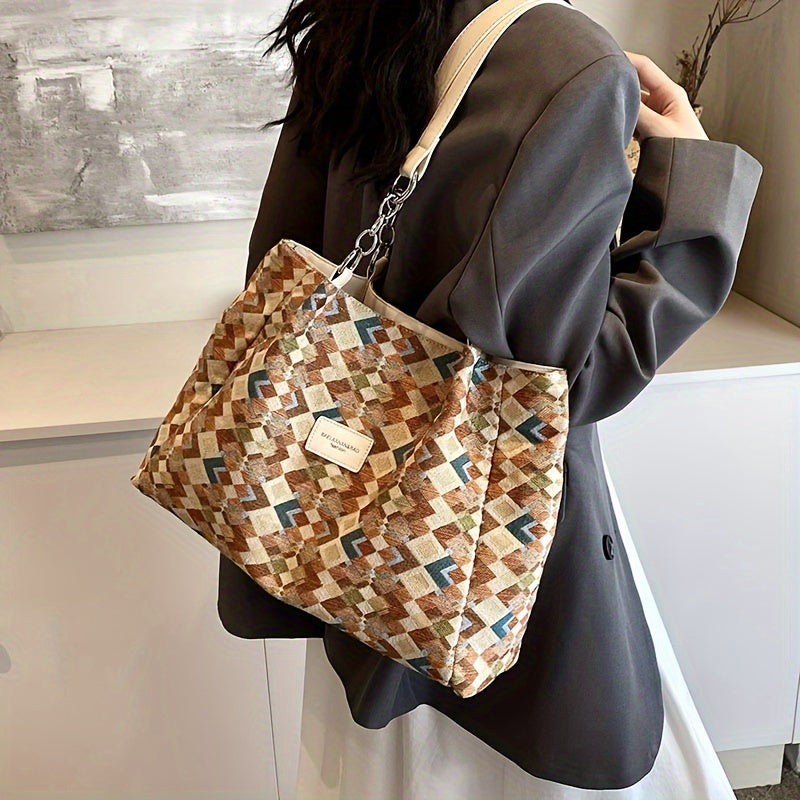 Variant image for Beige Checkered Pattern