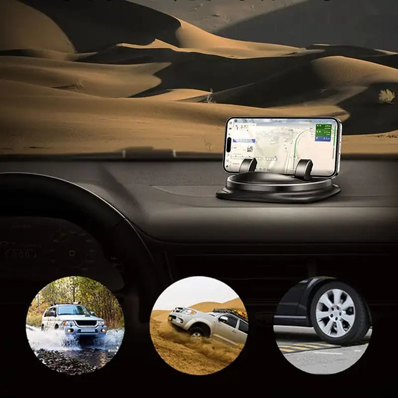 360 ° rotating car telephone holder adjustable dashboard and air ventilation holder for mobile phones 4 to 6.5 inches 4