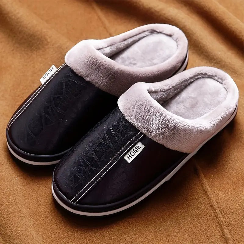 Chaussons d'intérieur pour hommes avec doublure chaude | Confortables et antidérapants
