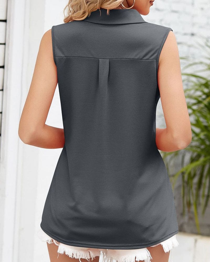 LUNA | Lightweight Sleeveless Blouse-6