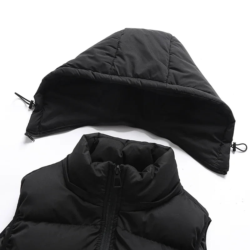 HUGO Bodywarmer | Ultra-Comfort Quilted Puffer Vest with Detachable Hood-5