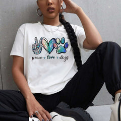 EDEN | Peace, Love & Dogs T-Shirt-3