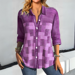 PENELOPE | Stylish Checked Women's Top-3