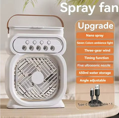 3 in 1 Portable Air Conditioner with Night Light and Humidifier 0