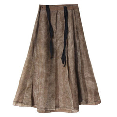 Vintage-Inspired Layered Maxi Skirt