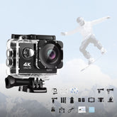 4K Ultra HD Sport Pro Camera - Wifi Enabled and Waterproof for Vlogging and Outdoor Sports 0