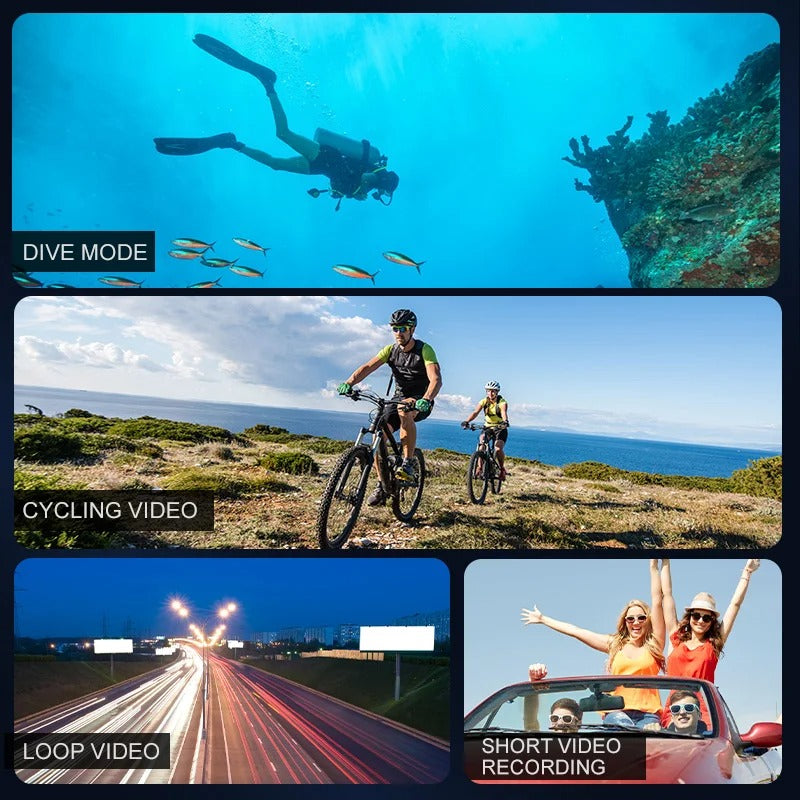 4K Ultra HD Sport Pro Camera - Wifi Enabled and Waterproof for Vlogging and Outdoor Sports 6